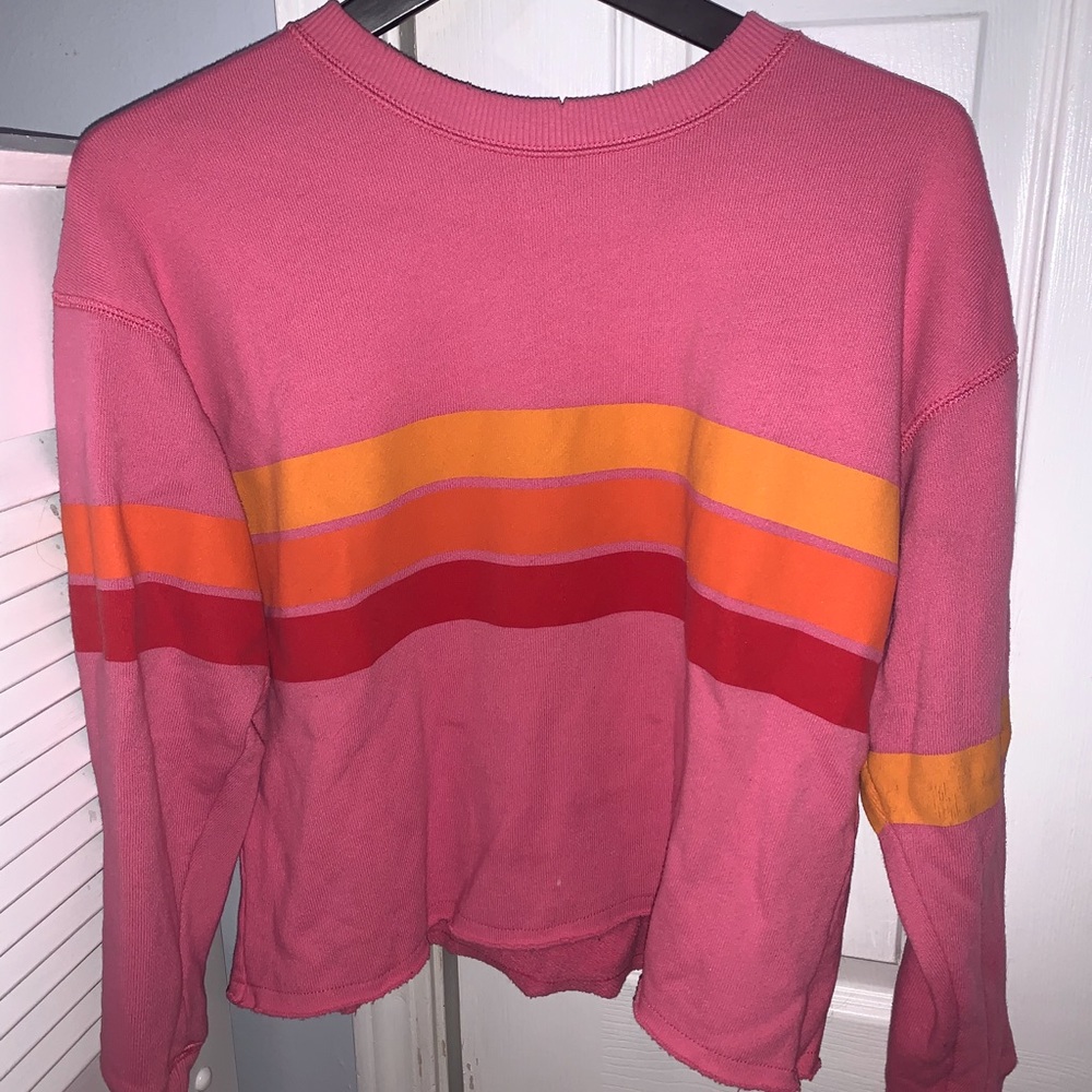 Women’s Pink Crewneck Sweatshirt Aerie Size XS